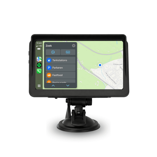 Auto Navigatie Scherm met Groot Display en Stevige Dashboardhouder