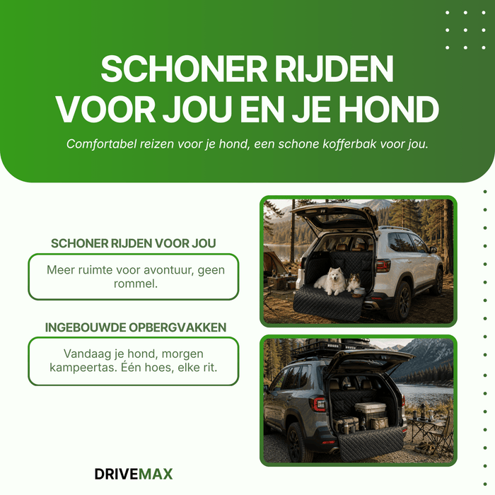 Past in vrijwel elke kofferbak