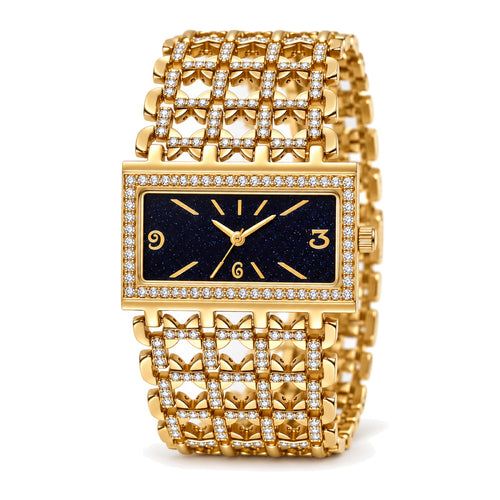 Stellova – Horloge Dames Goudkleurig met Strass