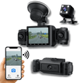 VisionEdge™ 360° Full HD Dashcam met Wifi, Nachtzicht & App-koppeling