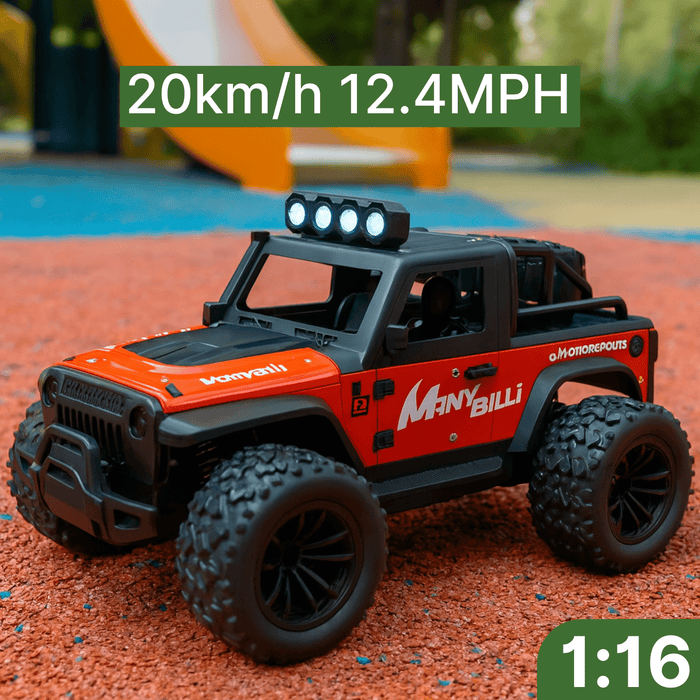 Tot 20 km/u, op elk terrein.