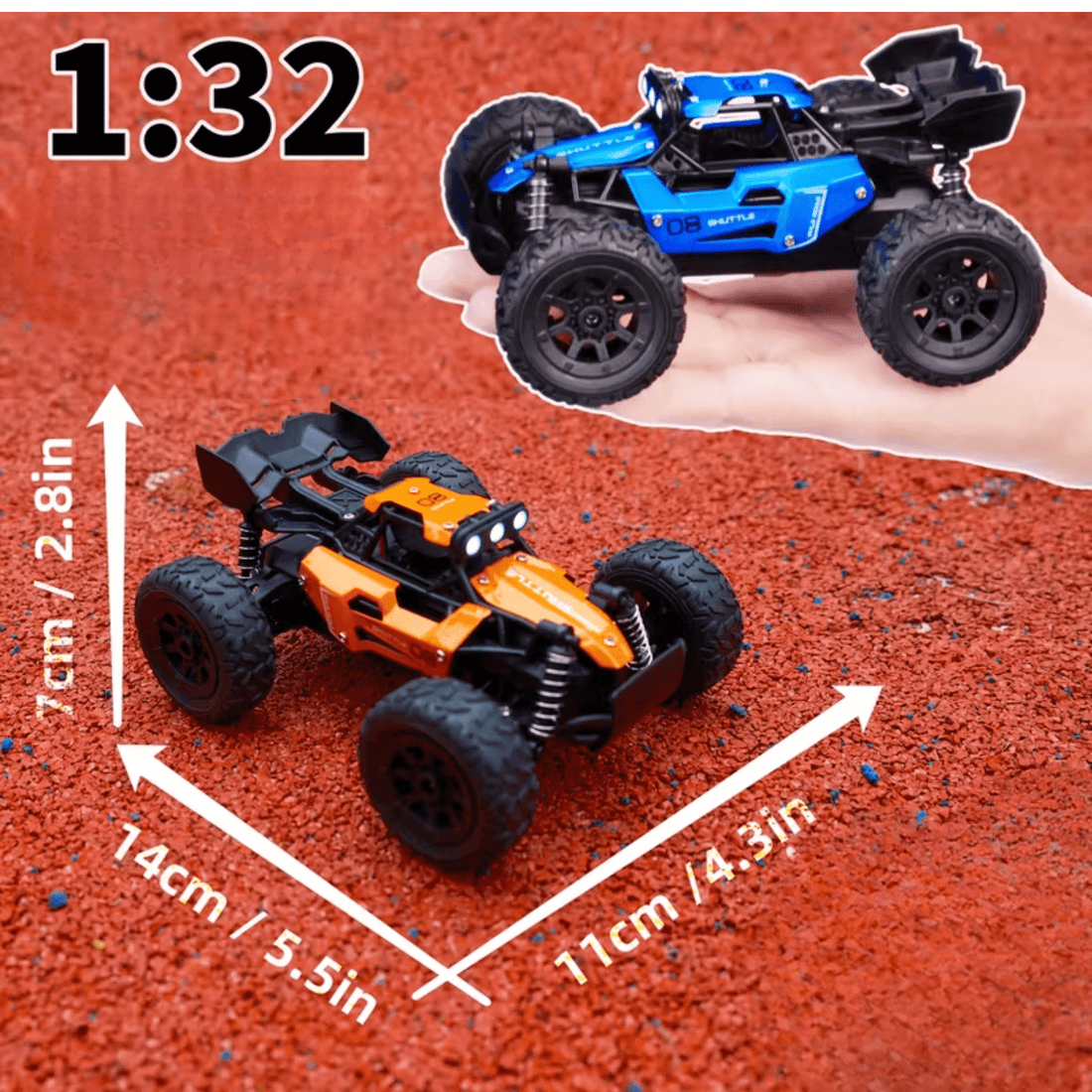 DashRacer™ – Bestuurbare Auto 1:16 met LED-verlichting & Controller