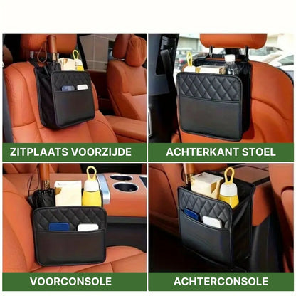 Navorra™ Luxe Autostoel Organizer – Multifunctionele Auto Opbergzak