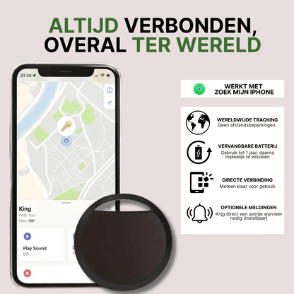 TrackGuard™ Slimme GPS-tracker – Werkt met Apple