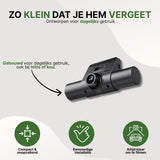 360Guard Pro compacte dashcam, ontworpen voor dagelijks gebruik en bestand tegen hitte en kou, eenvoudig te installeren en direct klaar voor gebruik.