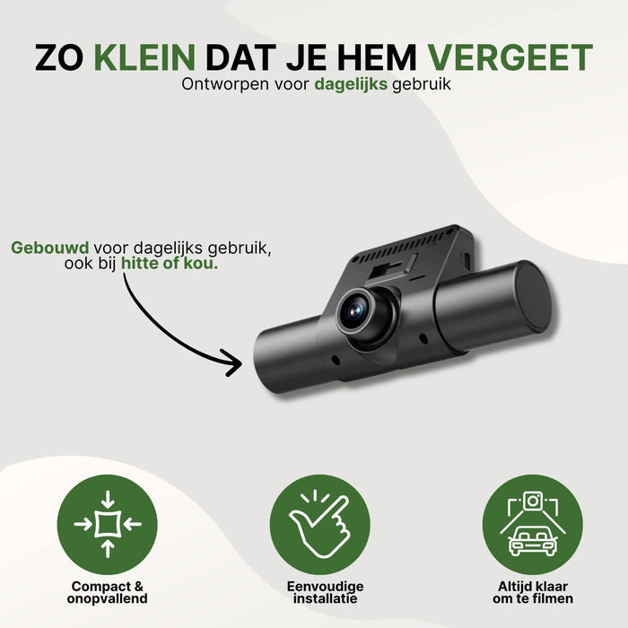 Vier camera's, geen blinde hoek