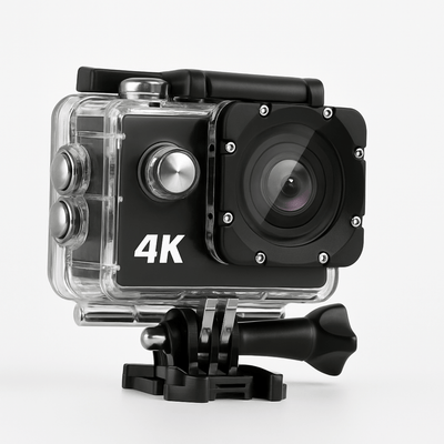 4K Action Camera met 170° Groothoek – Waterdicht, App-bediening & Ultra HD Beeldkwaliteit