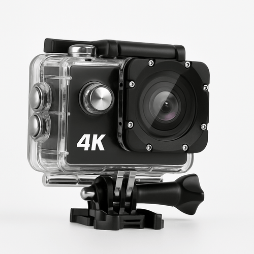 4K Action Camera met 170° Groothoek – Waterdicht, App-bediening & Ultra HD Beeldkwaliteit