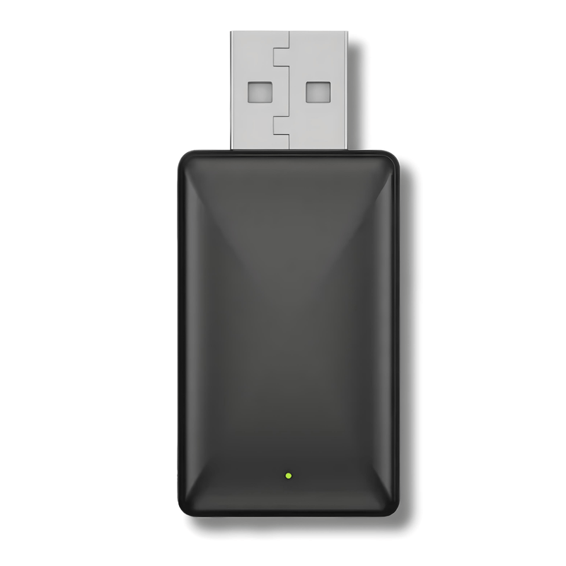 CarVizio draadloze USB-adapter voor Apple CarPlay en Android Auto – plug & play oplossing voor iedere auto met USB-poort.