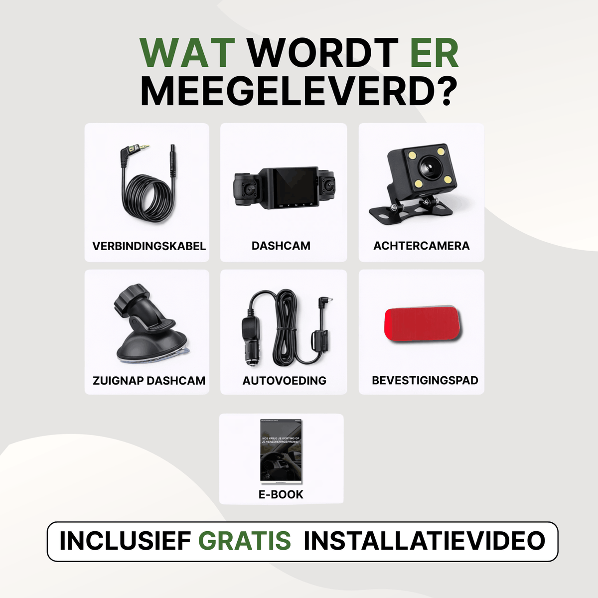 VisionEdge™ 360° Full HD Dashcam met Wifi, Nachtzicht & App-koppeling
