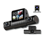360Guard Pro Auto Dashcam | 1080P HD met Voor, Achter en Interieurcamera