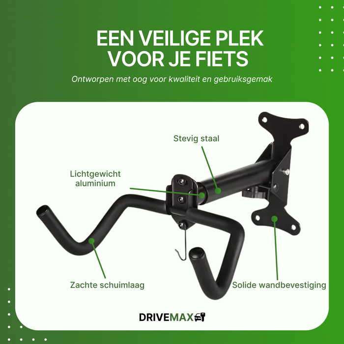 Past op vrijwel elke fiets en elk frame