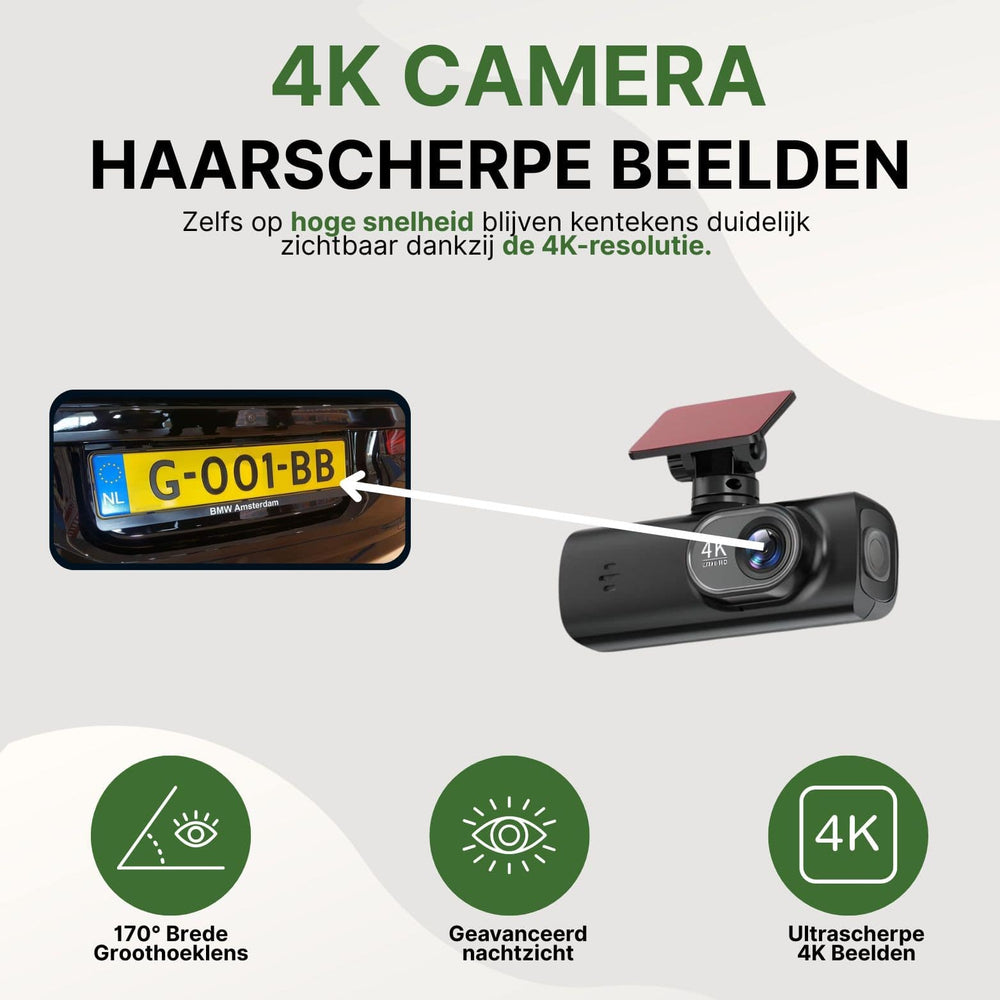 4K Ultra HD Auto-Dashcam mit Nachtsicht - WLAN & Loop-Aufnahme für 4K Ultra HD Auto-Dashcam mit Nachtsicht - WLAN & Loop-Aufnahme für