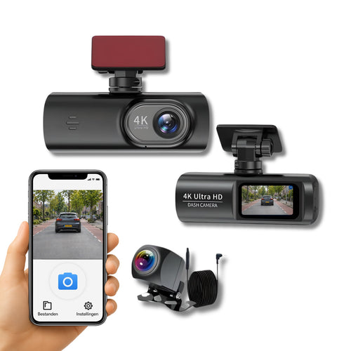 GuardianView Pro Dashcam Auto | 4K Ultra HD met Wi-Fi & Smartphone App