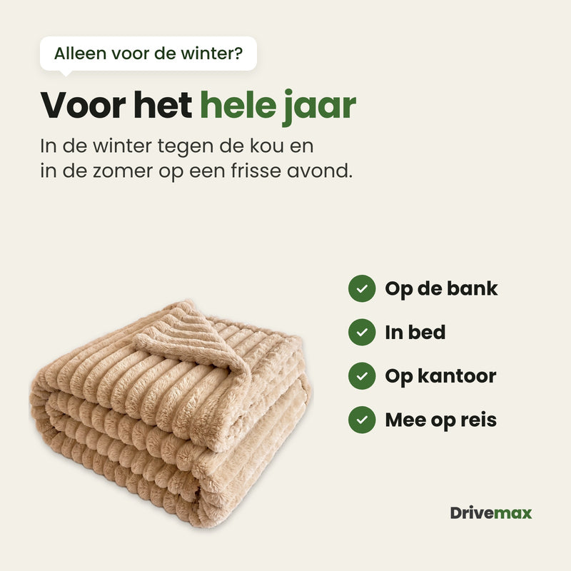 De Knusova plaid voor het hele jaar: op de bank, in bed, op kantoor of mee op reis