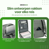 Reistas met laptopvak, kledingcompartiment en zijvak voor georganiseerde opslag tijdens reizen.