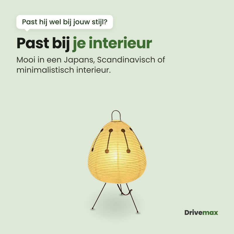 De Rizova tafellamp: past bij je interieur, mooi in een Japans, Scandinavisch of minimalistisch interieur