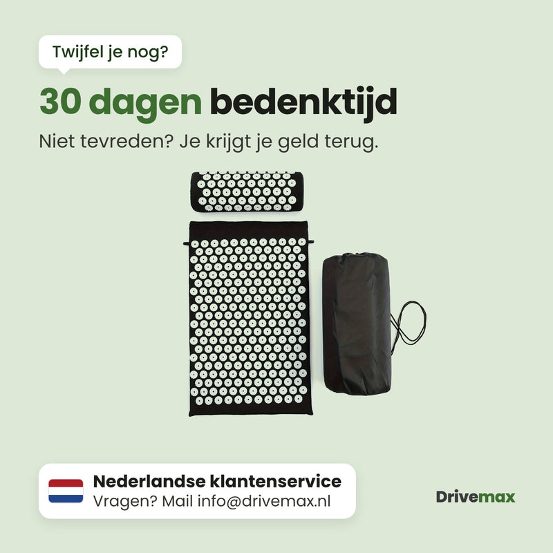 De Spikly-spijkermatset met Nederlandse klantenservice: 30 dagen bedenktijd, niet tevreden dan krijg je je geld terug